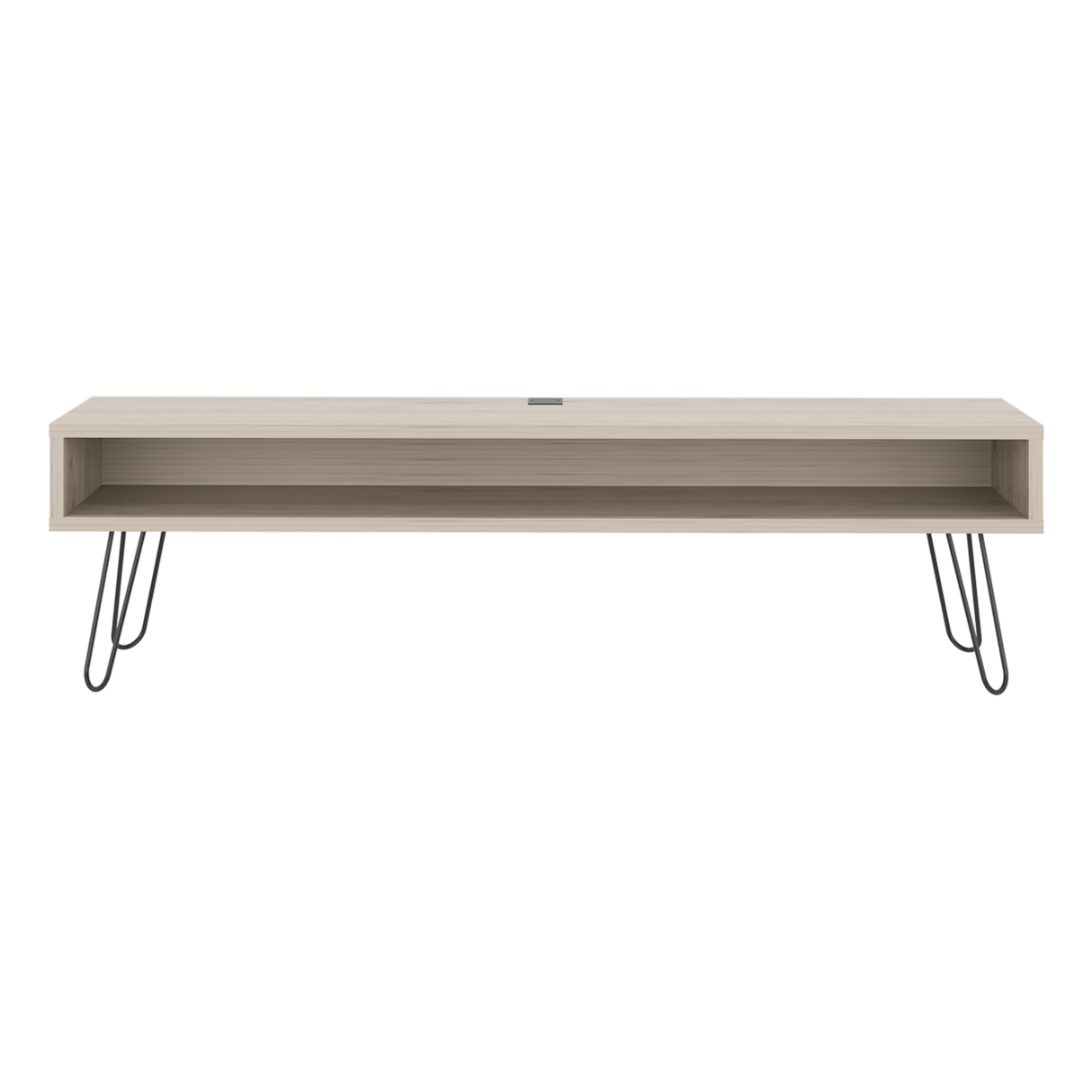 Rack de TV Luft Ceniza 180x49.5cm para TV Hasta 75" Pulgadas con Un Compartimiento - MUEBLES DE TV | Bylmo
