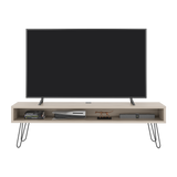 Rack de TV Luft Ceniza 180x49.5cm para TV Hasta 75" Pulgadas con Un Compartimiento - MUEBLES DE TV | Bylmo