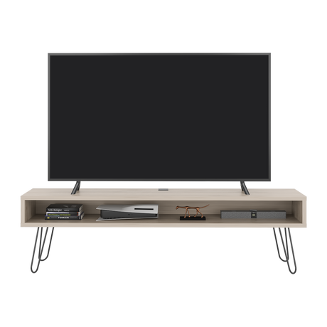 Rack de TV Luft Ceniza 180x49.5cm para TV Hasta 75" Pulgadas con Un Compartimiento - MUEBLES DE TV | Bylmo
