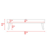 Rack de TV Luft Miel 180x49.5cm para TV Hasta 75" Pulgadas con Un Compartimiento - MUEBLES DE TV | Bylmo