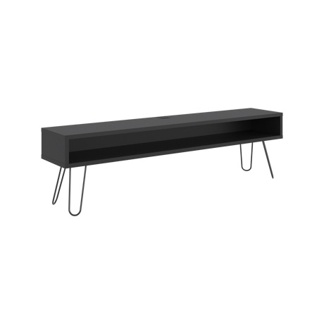 Rack de TV Luft Wengue 180x49.5cm para TV Hasta 75" Pulgadas con Un Compartimiento - MUEBLES DE TV | Bylmo