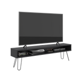 Rack de TV Luft Wengue 180x49.5cm para TV Hasta 75" Pulgadas con Un Compartimiento - MUEBLES DE TV | Bylmo