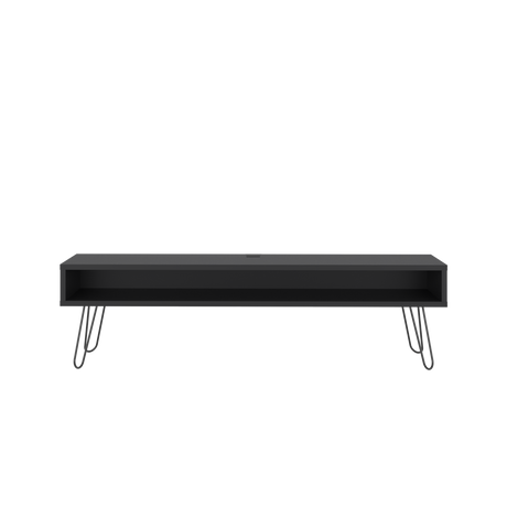 Rack de TV Luft Wengue 180x49.5cm para TV Hasta 75" Pulgadas con Un Compartimiento - MUEBLES DE TV | Bylmo