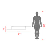 Repisa para TV Dili Olivo 150.2x22.9cm para TV Hasta 55" Pulgadas con Un Compartimiento - MUEBLES DE TV | Bylmo