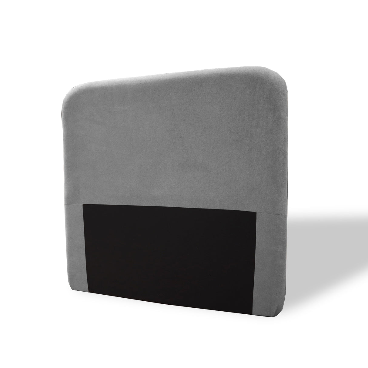 Cabecero de Piso Comfort Gris 120x125cm Abullonado para Cama Semidoble - CABECEROS | Bylmo