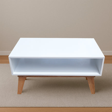 Mesa de Centro Porto Marron Claro 70x37cm Cuadrado - MESAS DE CENTRO | Bylmo