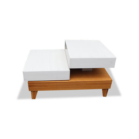 Mesa de Centro Roma Marron Claro 62x35cm Rectangular - MESAS DE CENTRO | Bylmo