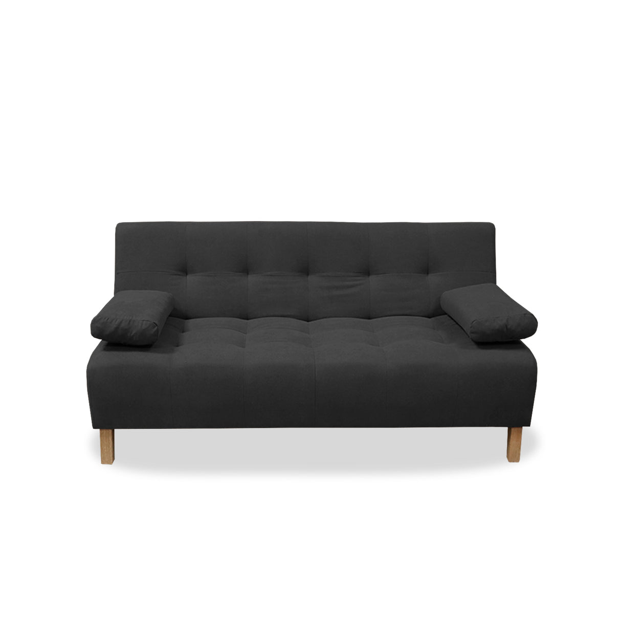 Sofacama Egli Negro 180x94cm de Tres Puestos Reclinable Antifluido y sin Apoya Brazos - SOFAS Y POLTRONAS | Bylmo