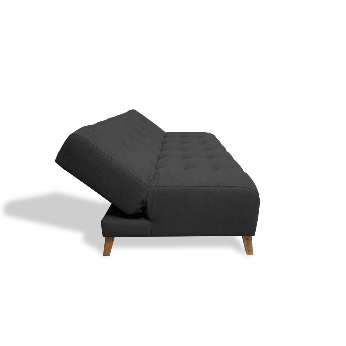 Sofacama Egli Negro 180x94cm de Tres Puestos Reclinable Antifluido y sin Apoya Brazos - SOFAS Y POLTRONAS | Bylmo