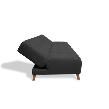 Sofacama Egli Negro 180x94cm de Tres Puestos Reclinable Antifluido y sin Apoya Brazos - SOFAS Y POLTRONAS | Bylmo