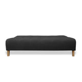 Sofacama Egli Negro 180x94cm de Tres Puestos Reclinable Antifluido y sin Apoya Brazos - SOFAS Y POLTRONAS | Bylmo