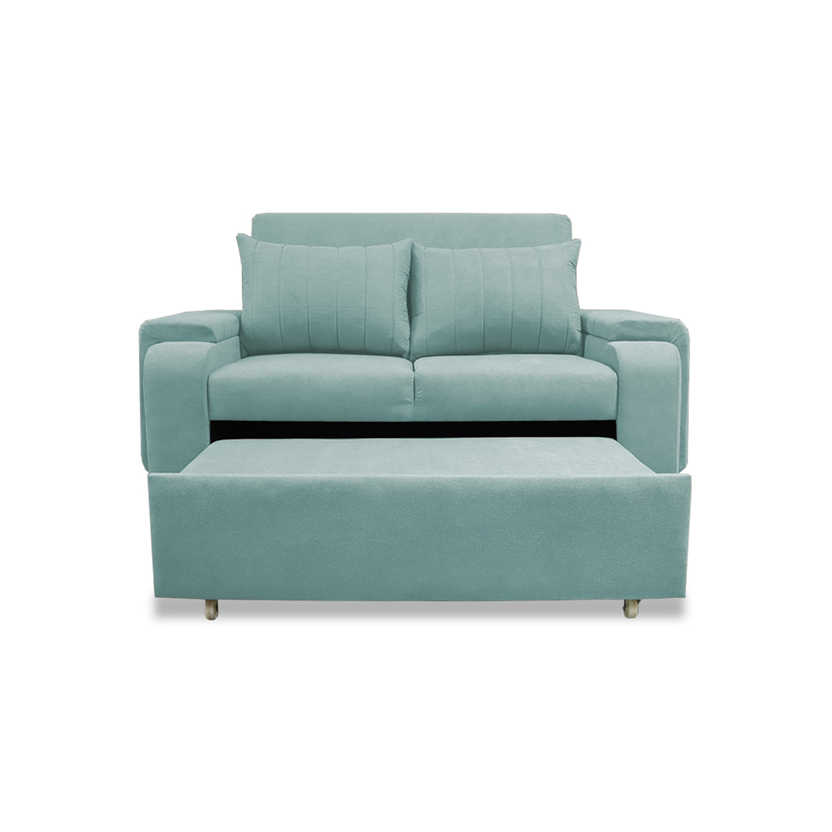 Sofacama Hartmann Menta 180x94cm de Dos Puestos Reclinable Antifluido y con Apoya Brazos - SOFAS Y POLTRONAS | Bylmo