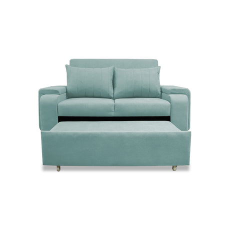 Sofacama Hartmann Menta 180x94cm de Dos Puestos Reclinable Antifluido y con Apoya Brazos - SOFAS Y POLTRONAS | Bylmo
