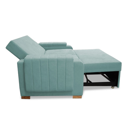 Sofacama Hartmann Menta 180x94cm de Dos Puestos Reclinable Antifluido y con Apoya Brazos - SOFAS Y POLTRONAS | Bylmo