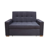 Sofacama Atalanta Gris 150x94cm de Dos Puestos Reclinable Antifluido y sin Apoya Brazos - SOFAS Y POLTRONAS | Bylmo
