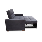 Sofacama Atalanta Gris 150x94cm de Dos Puestos Reclinable Antifluido y sin Apoya Brazos - SOFAS Y POLTRONAS | Bylmo