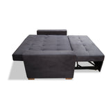 Sofacama Atalanta Gris 150x94cm de Dos Puestos Reclinable Antifluido y sin Apoya Brazos - SOFAS Y POLTRONAS | Bylmo