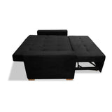 Sofacama Atalanta Negro 150x94cm de Dos Puestos Reclinable Antifluido y sin Apoya Brazos - SOFAS Y POLTRONAS | Bylmo