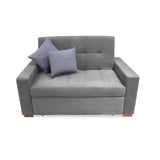 Sofacama Atalanta Plata 150x94cm de Dos Puestos Reclinable Antifluido y sin Apoya Brazos - SOFAS Y POLTRONAS | Bylmo