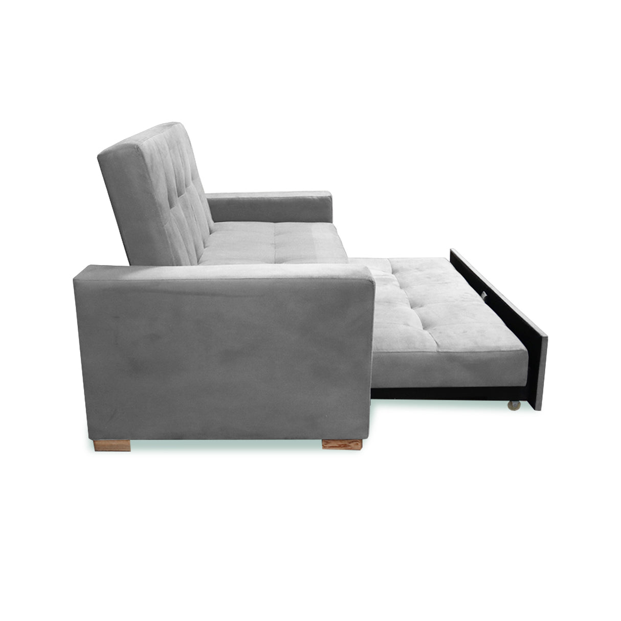 Sofacama Atalanta Plata 150x94cm de Dos Puestos Reclinable Antifluido y sin Apoya Brazos - SOFAS Y POLTRONAS | Bylmo