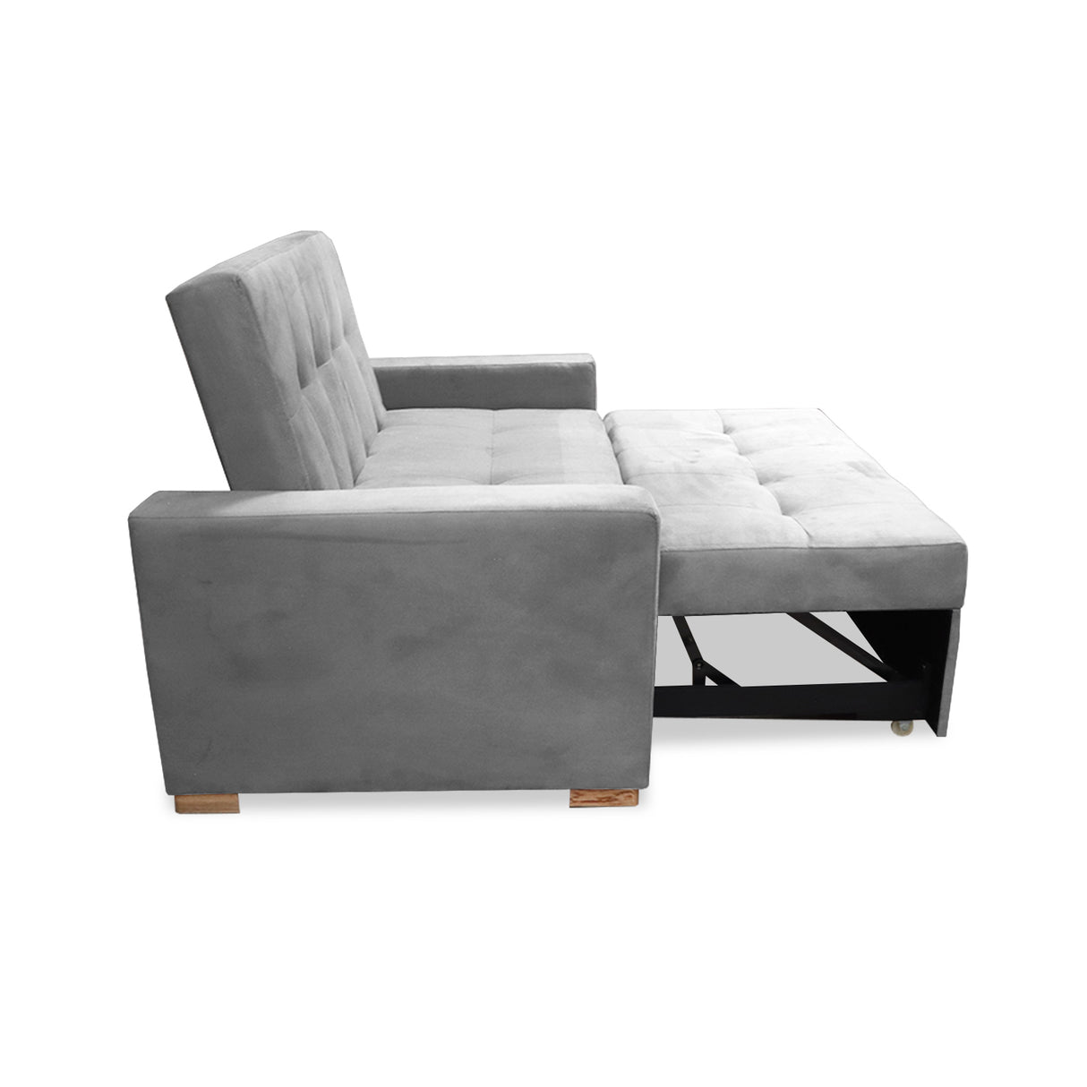 Sofacama Atalanta Plata 150x94cm de Dos Puestos Reclinable Antifluido y sin Apoya Brazos - SOFAS Y POLTRONAS | Bylmo