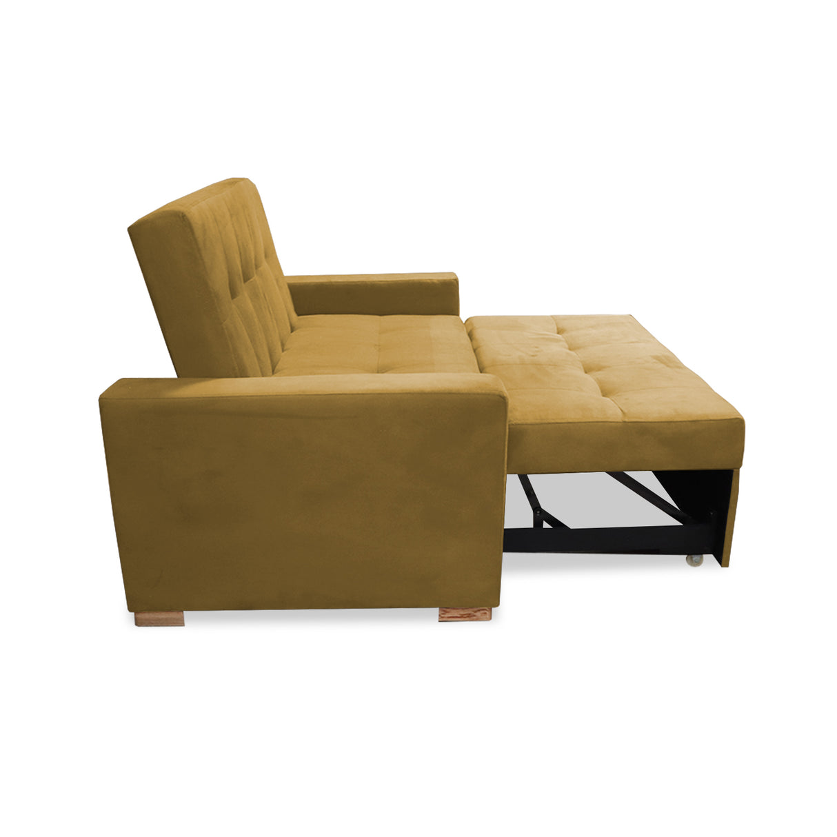 Sofacama Atalanta Camel 150x94cm de Dos Puestos Reclinable Antifluido y sin Apoya Brazos - SOFAS Y POLTRONAS | Bylmo
