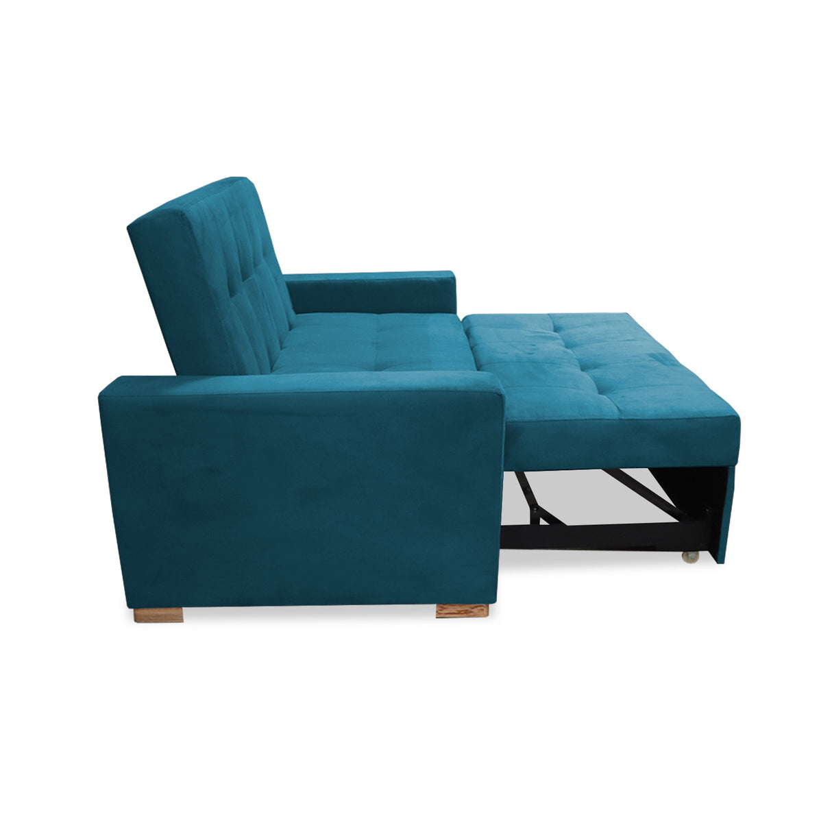 Sofacama Atalanta Turquesa 150x94cm de Dos Puestos Reclinable Antifluido y sin Apoya Brazos - SOFAS Y POLTRONAS | Bylmo