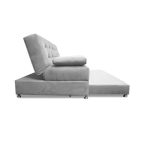 Sofacama Bachmann Plata 190x95cm de Tres Puestos Reclinable Antifluido y sin Apoya Brazos - SOFAS Y POLTRONAS | Bylmo