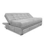Sofacama Bachmann Plata 190x95cm de Tres Puestos Reclinable Antifluido y sin Apoya Brazos - SOFAS Y POLTRONAS | Bylmo