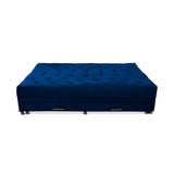 Sofacama Aston Azul Petróleo 190x95cm de Tres Puestos Reclinable Antifluido y sin Apoya Brazos - SOFAS Y POLTRONAS | Bylmo