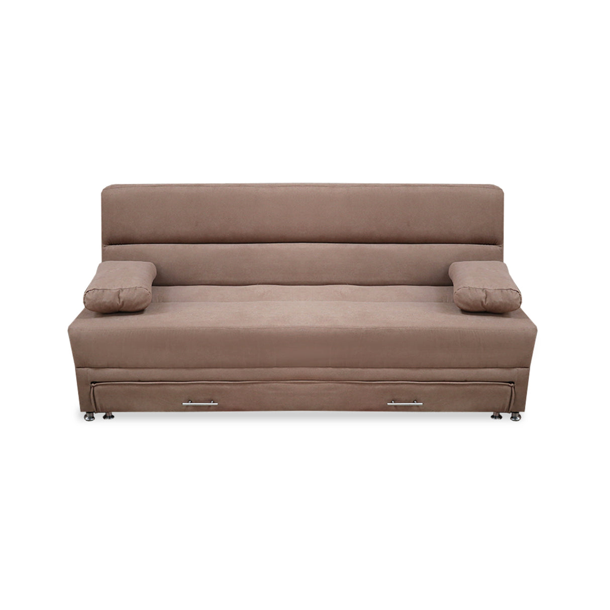 Sofacama Ferreira Camel 190x95cm de Tres Puestos Reclinable Antifluido y sin Apoya Brazos - SOFAS Y POLTRONAS | Bylmo