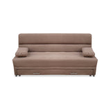 Sofacama Ferreira Camel 190x95cm de Tres Puestos Reclinable Antifluido y sin Apoya Brazos - SOFAS Y POLTRONAS | Bylmo