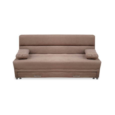 Sofacama Ferreira Camel 190x95cm de Tres Puestos Reclinable Antifluido y sin Apoya Brazos - SOFAS Y POLTRONAS | Bylmo