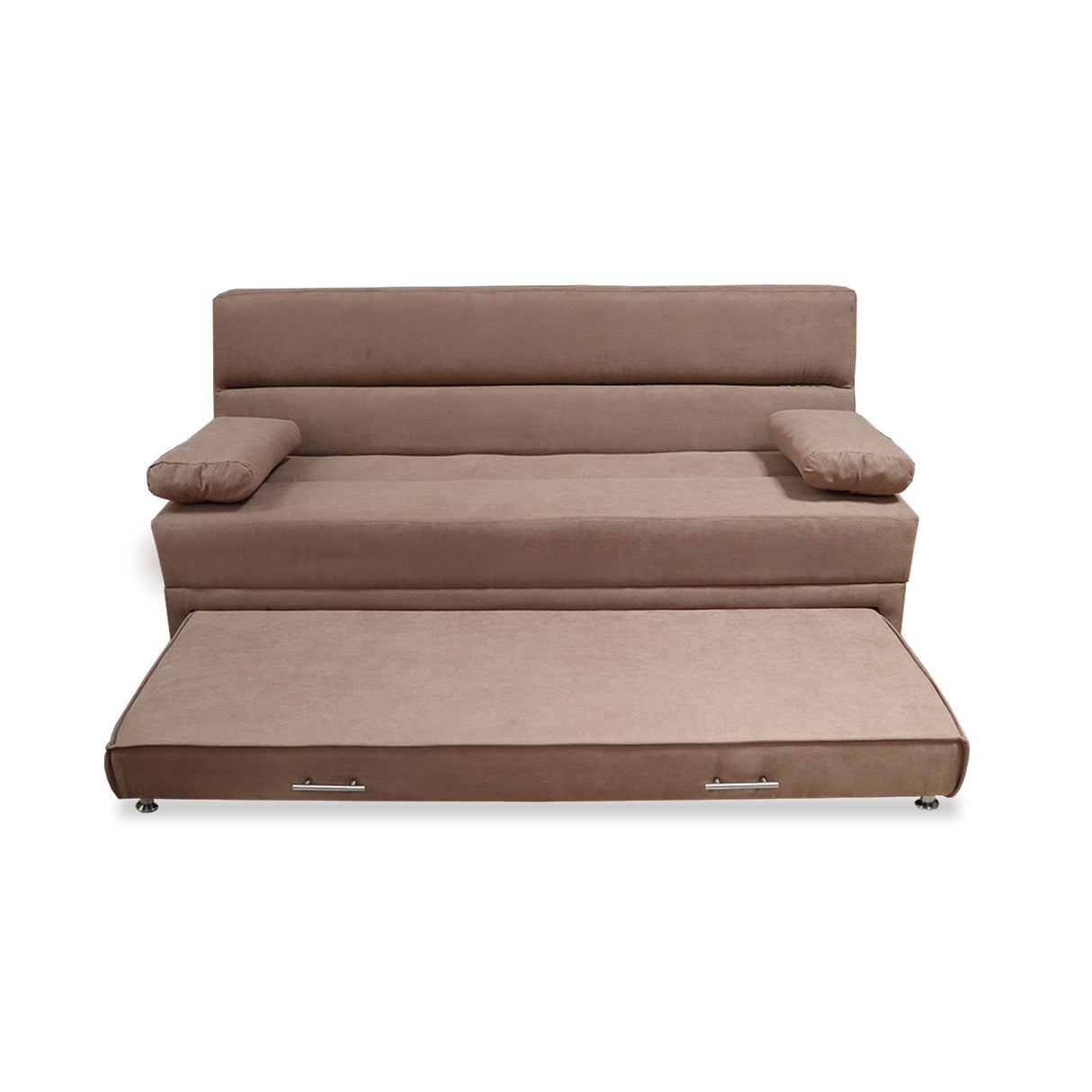 Sofacama Ferreira Camel 190x95cm de Tres Puestos Reclinable Antifluido y sin Apoya Brazos - SOFAS Y POLTRONAS | Bylmo