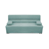 Sofacama Ferreira Menta 190x95cm de Tres Puestos Reclinable Antifluido y sin Apoya Brazos - SOFAS Y POLTRONAS | Bylmo