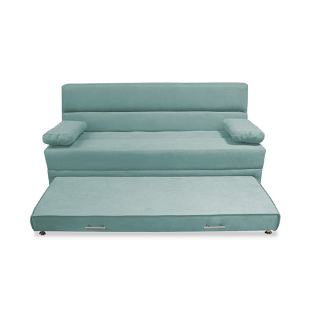 Sofacama Ferreira Menta 190x95cm de Tres Puestos Reclinable Antifluido y sin Apoya Brazos - SOFAS Y POLTRONAS | Bylmo