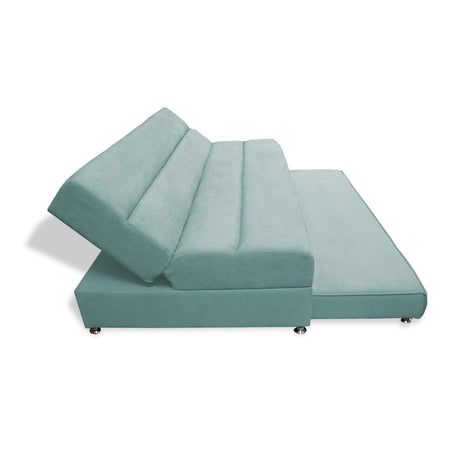 Sofacama Ferreira Menta 190x95cm de Tres Puestos Reclinable Antifluido y sin Apoya Brazos - SOFAS Y POLTRONAS | Bylmo