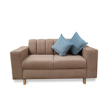 Sofá Noah Camel 150x85cm de Dos Puestos Reclinable Antifluido y sin Apoya Brazos - SOFAS Y POLTRONAS | Bylmo