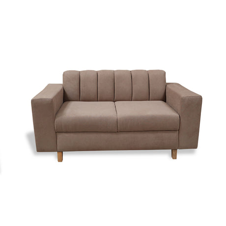 Sofá Noah Camel 150x85cm de Dos Puestos Reclinable Antifluido y sin Apoya Brazos - SOFAS Y POLTRONAS | Bylmo