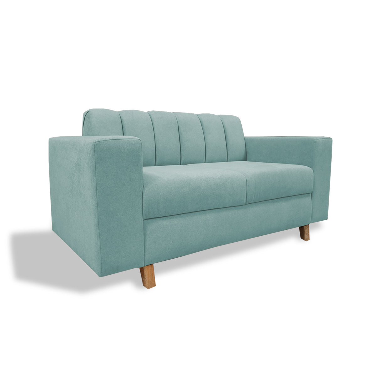 Sofá Noah Menta 150x85cm de Dos Puestos Reclinable Antifluido y sin Apoya Brazos - SOFAS Y POLTRONAS | Bylmo