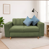 Sofá Noah Verde 150x85cm de Dos Puestos Reclinable Antifluido y sin Apoya Brazos - SOFAS Y POLTRONAS | Bylmo