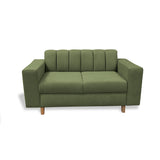 Sofá Noah Verde 150x85cm de Dos Puestos Reclinable Antifluido y sin Apoya Brazos - SOFAS Y POLTRONAS | Bylmo
