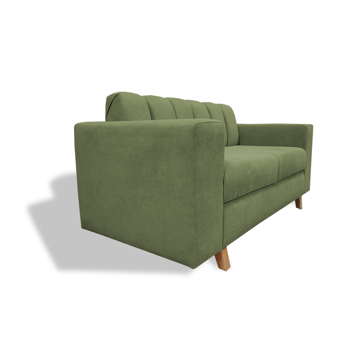 Sofá Noah Verde 150x85cm de Dos Puestos Reclinable Antifluido y sin Apoya Brazos - SOFAS Y POLTRONAS | Bylmo