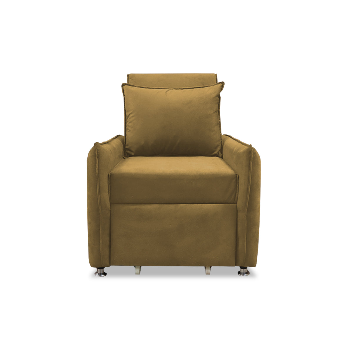 Silla Multipropósito Napoli Camel 75x94cm de Un Puesto Reclinable Antifluido y sin Apoya Brazos - SOFAS Y POLTRONAS | Bylmo