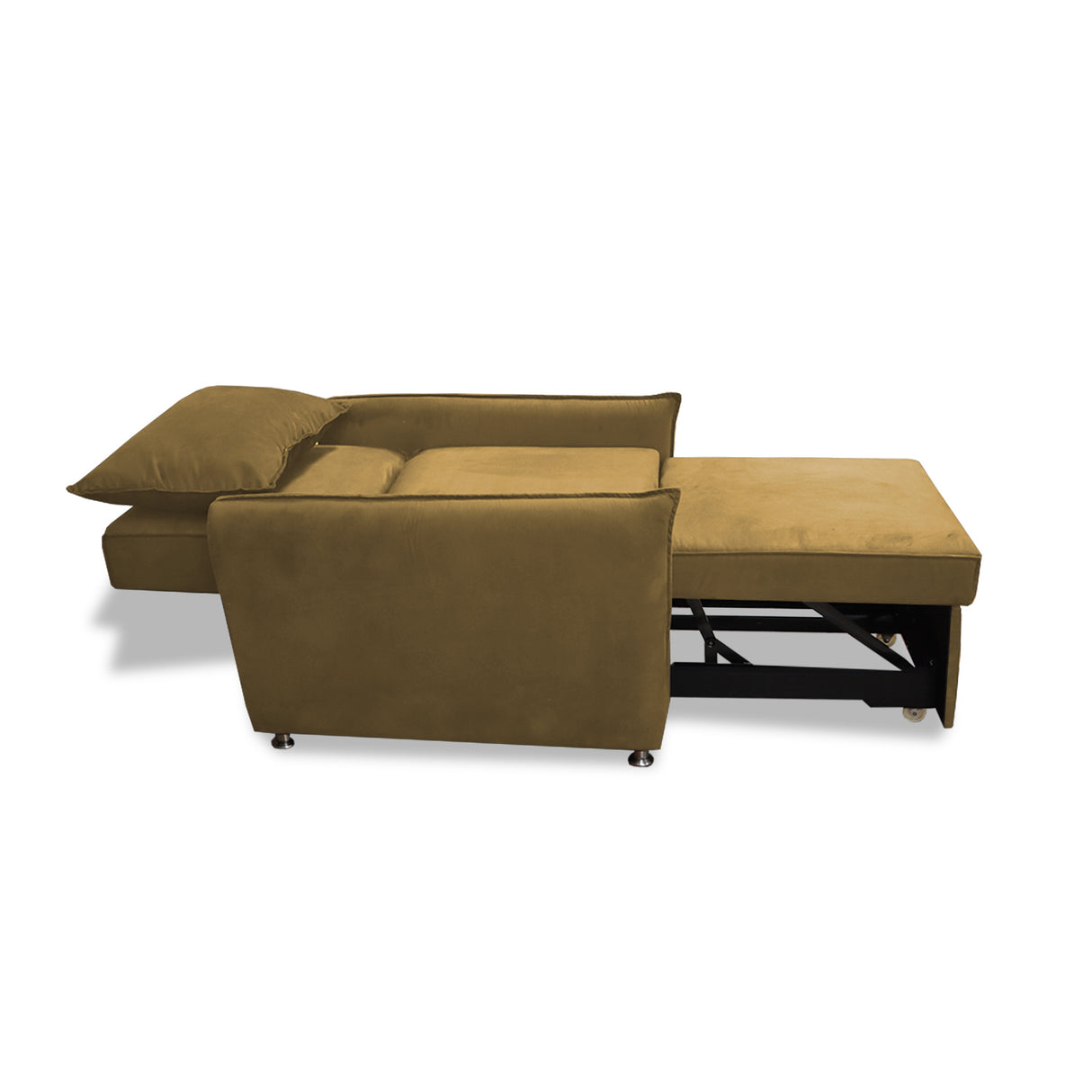 Silla Multipropósito Napoli Camel 75x94cm de Un Puesto Reclinable Antifluido y sin Apoya Brazos - SOFAS Y POLTRONAS | Bylmo
