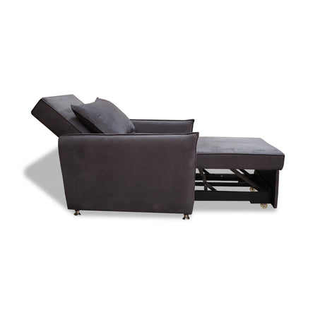 Silla Multipropósito Napoli Gris 75x94cm de Un Puesto Reclinable Antifluido y sin Apoya Brazos - SOFAS Y POLTRONAS | Bylmo