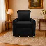 Silla Multipropósito Napoli Negro 75x94cm de Un Puesto Reclinable Antifluido y sin Apoya Brazos - SOFAS Y POLTRONAS | Bylmo