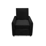 Silla Multipropósito Napoli Negro 75x94cm de Un Puesto Reclinable Antifluido y sin Apoya Brazos - SOFAS Y POLTRONAS | Bylmo