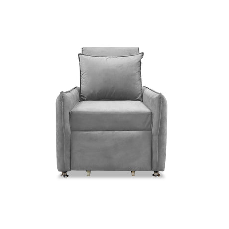 Silla Multipropósito Napoli Plata 75x94cm de Un Puesto Reclinable Antifluido y sin Apoya Brazos - SOFAS Y POLTRONAS | Bylmo