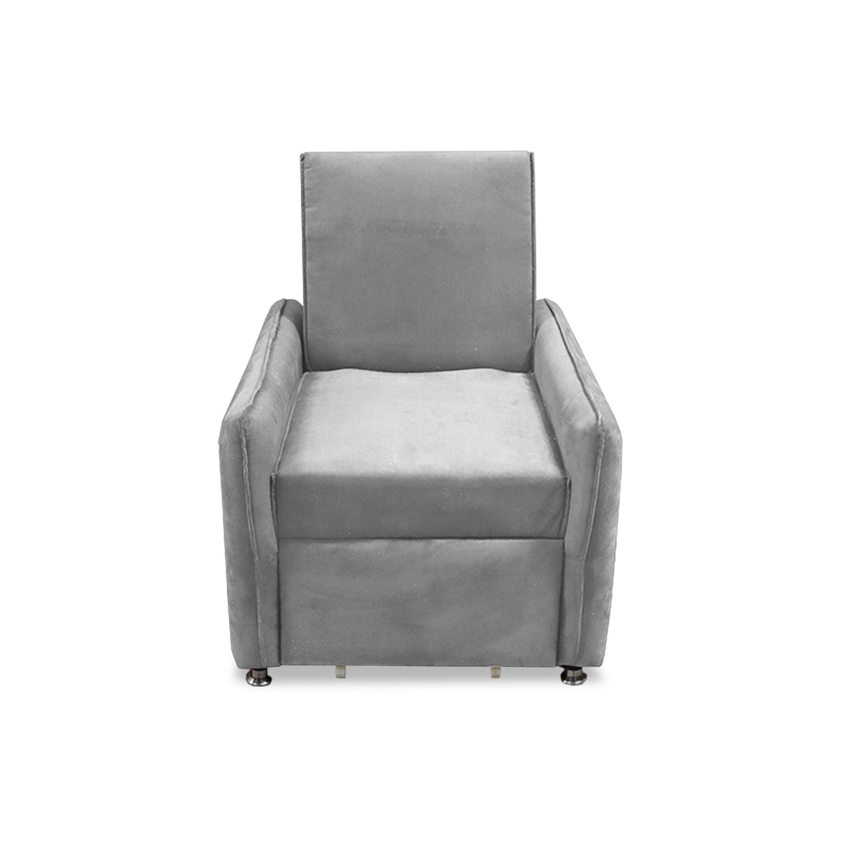 Silla Multipropósito Napoli Plata 75x94cm de Un Puesto Reclinable Antifluido y sin Apoya Brazos - SOFAS Y POLTRONAS | Bylmo
